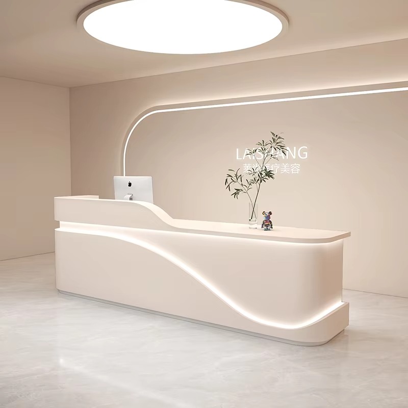 Office Furniture Logo - Large Hotels Counter Reception Desks Beauty