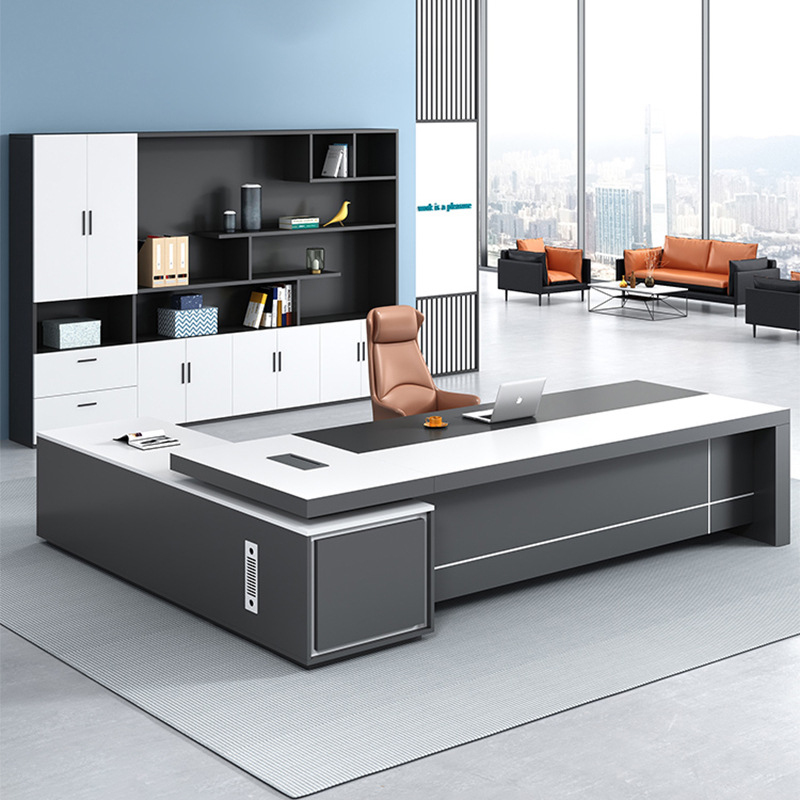 Xh Office Furniture - White And Chair Set, Manager'S ,