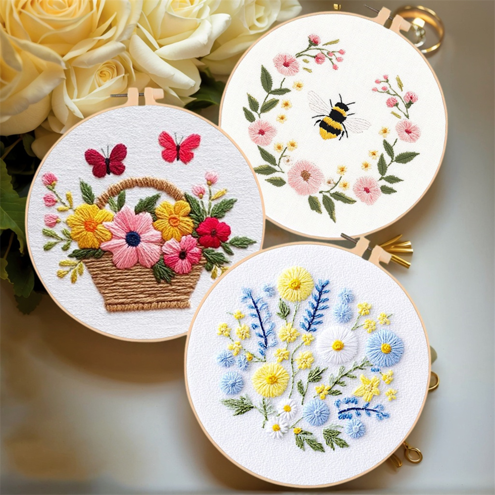 Paper Basket Mesh - EverShine Embroidery Kit Daisy Flower Cross
