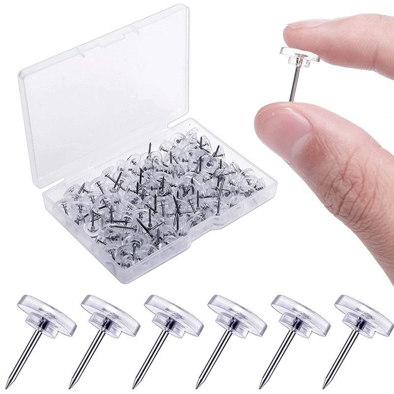 50pcs/box Plastic Clear Push P - Office Furniture Online 评论和价格
