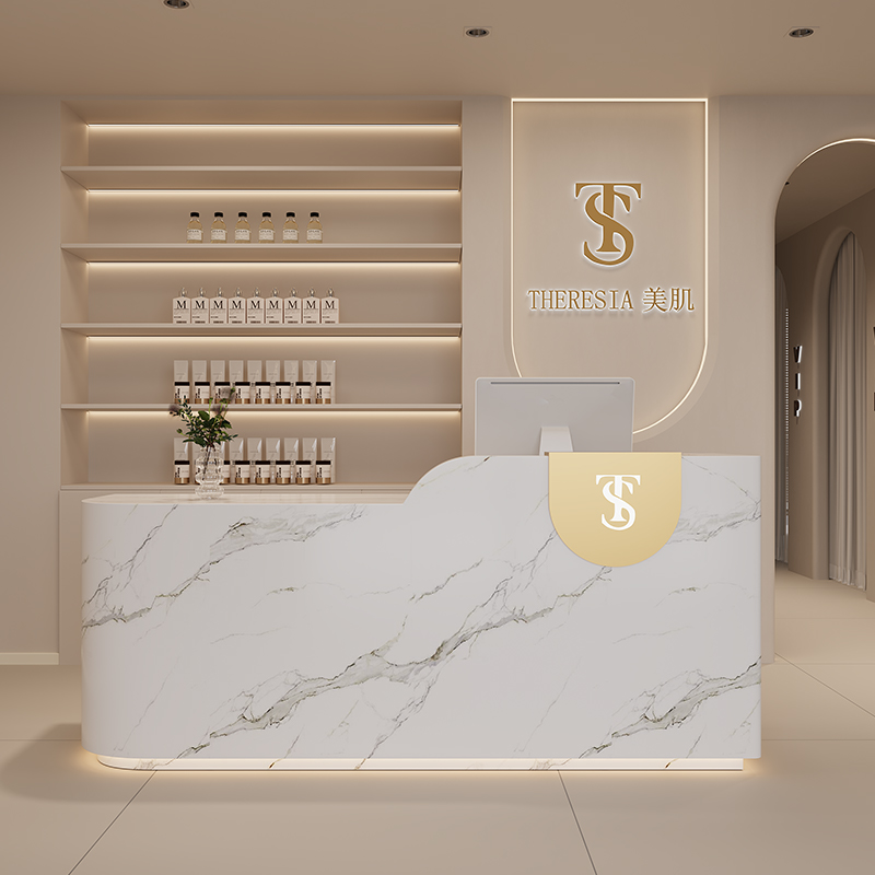 Large Counter Logo Reception D - Office Furniture Logo 评论和价格