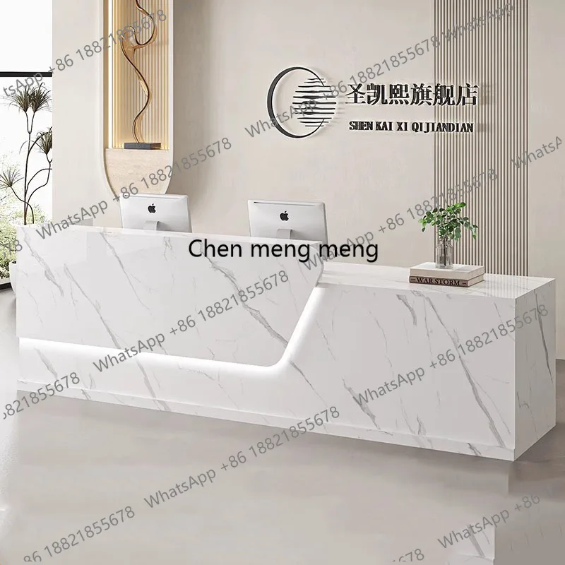 F182 Salon Modern Reception De - Office Furniture Logo 评论和价格