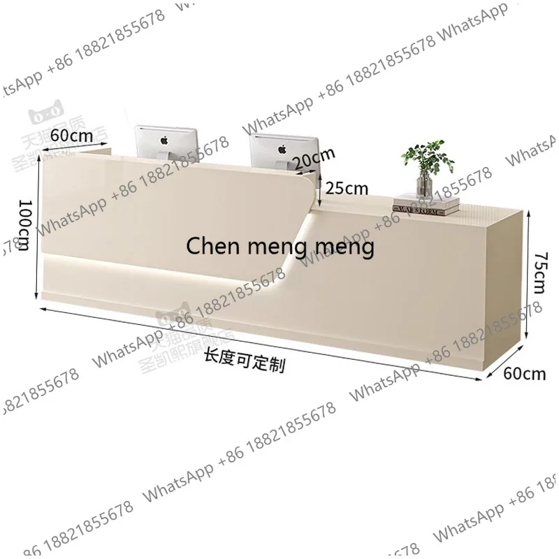 F182 Salon Modern Reception De - Office Furniture Logo 评论和价格