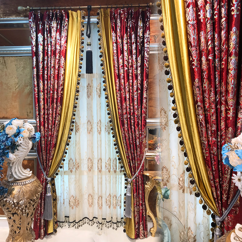Red Velvet Curtain for Living  - Office Furniture Hong Kong 评论和价格