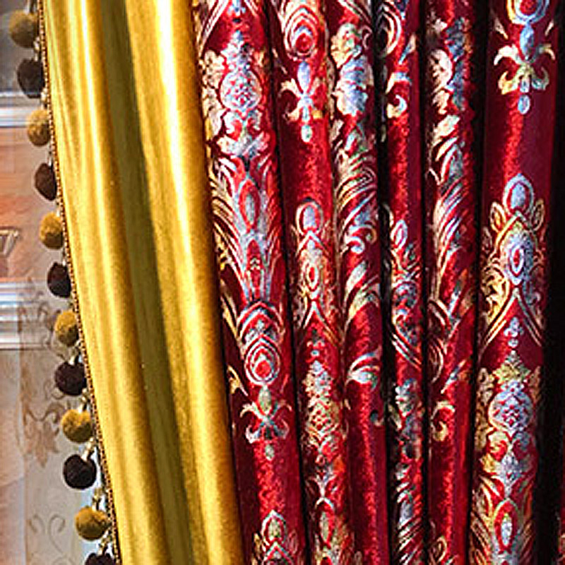 Red Velvet Curtain for Living  - Office Furniture Hong Kong 评论和价格