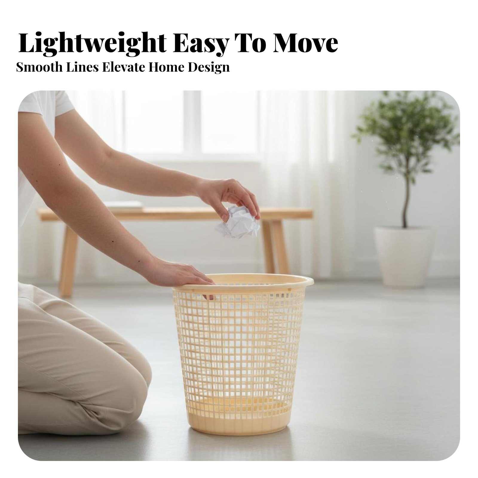 Hollow-Vented Wastebasket Unco - Paper Basket Mesh 评论和价格