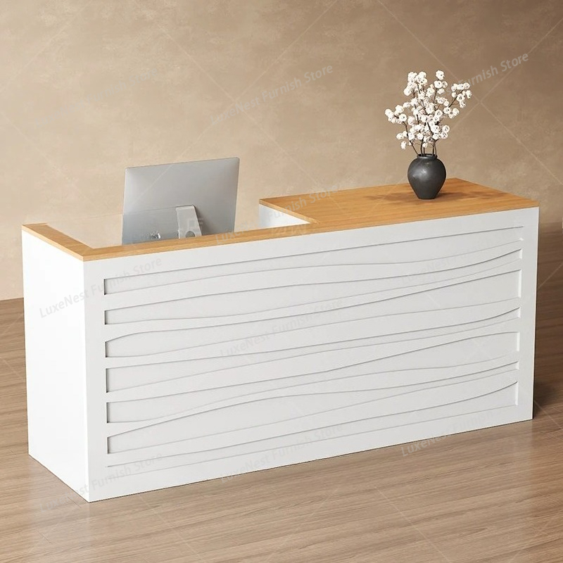 Office Beauty Reception Desk L - Office Furniture Logo 评论和价格