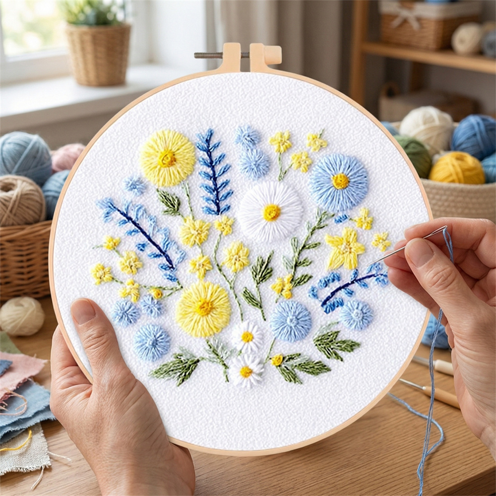 EverShine Embroidery Kit Daisy - Paper Basket Mesh 评论和价格