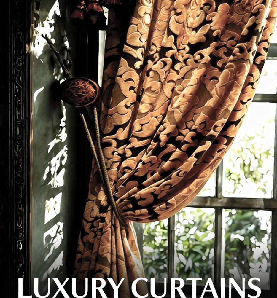 Gold Blackout Curtains 3D Blac - Office Furniture Hong Kong 评论和价格