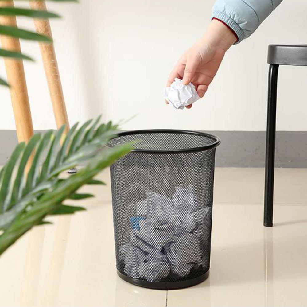 Iron Mesh Waste Bin Garbage Ba - Paper Basket Mesh 评论和价格
